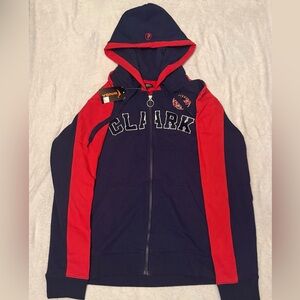 Caitlin Clark Women's Bold Navy and Red Zip-Up Hoodie
